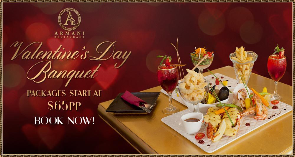 Romantic Valentine s Day Banquet at Armani Armani Restaurant