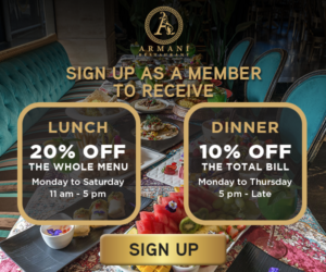 Armani Restaurant Membership